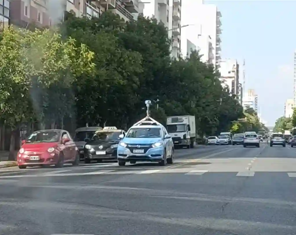 Picture of a Google Car spotted in Mar del Plata, Buenos Aires, Argentina on February 10, 2025.