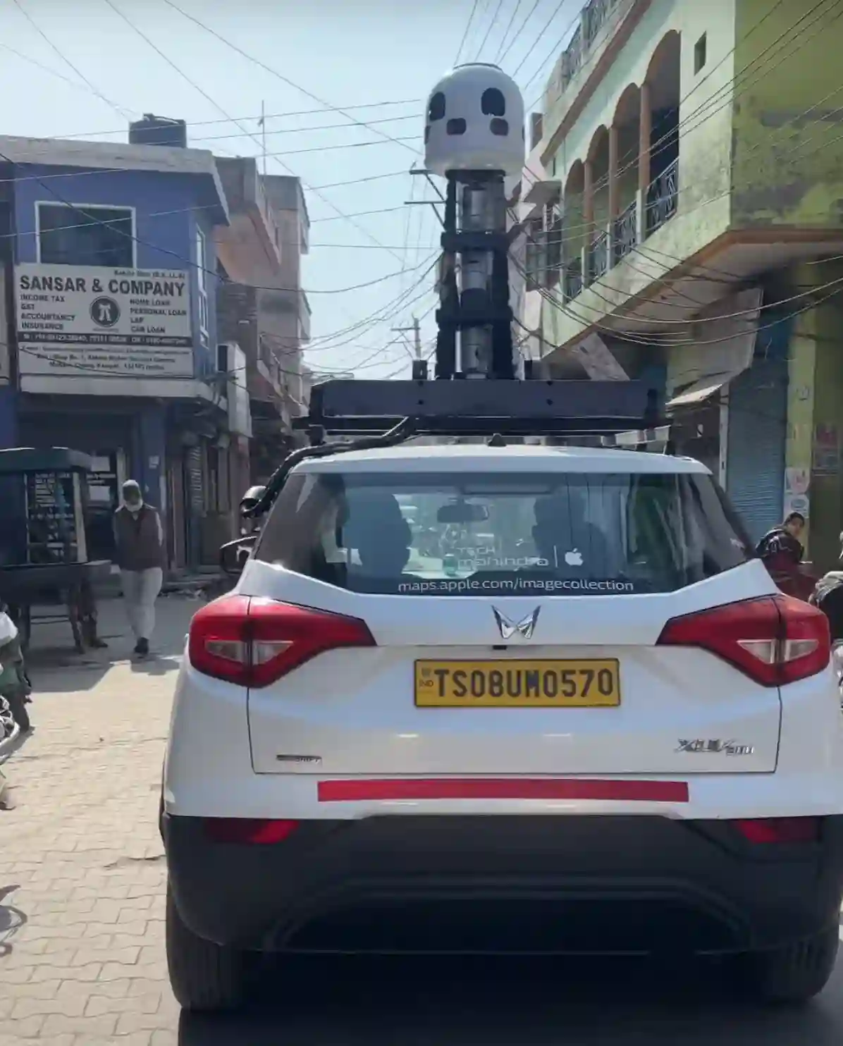 Picture of a Apple Car spotted in Panipat, Haryana, India on February 13, 2025.