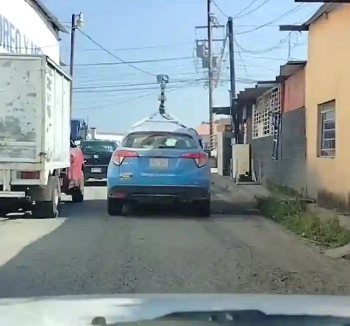 Picture of a Google Car spotted in Pichucalco, Chiapas, Mexico on February 12, 2025.