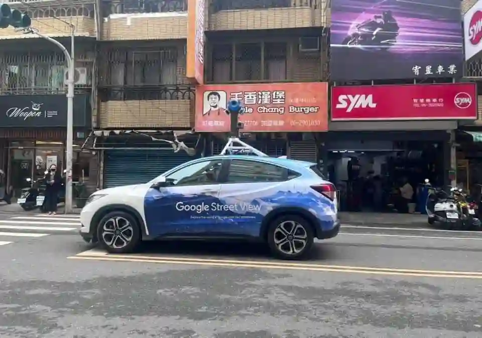 Picture of a Google Car spotted in Yong Kang District, Tainan City, Taiwan on February 14, 2025.