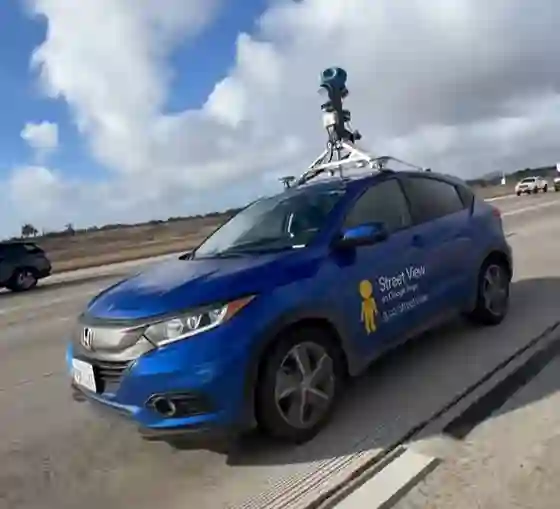 Picture of a Google Car spotted in San Diego, California, United States on February 14, 2025.