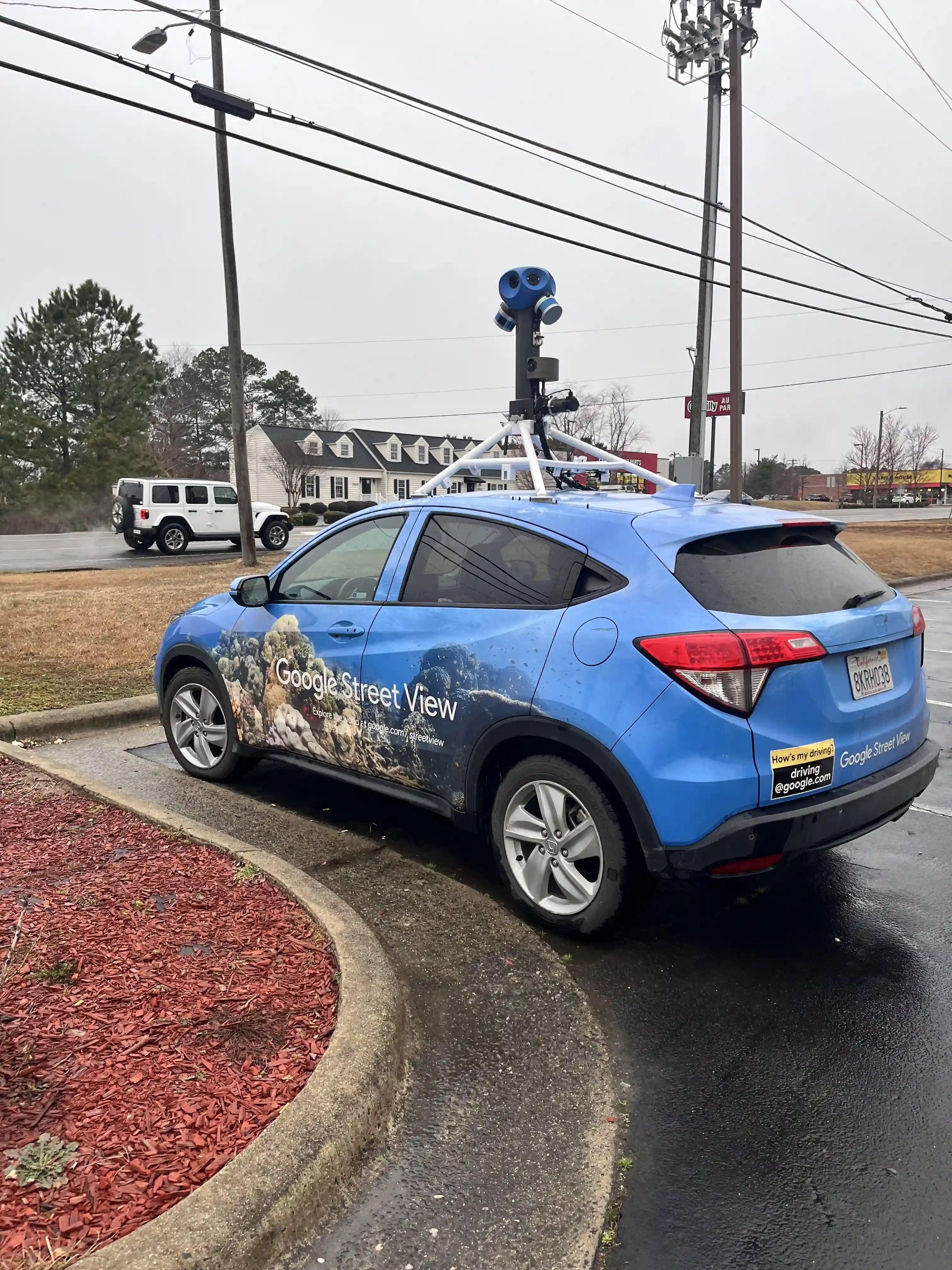 Picture of a Google Car spotted in Creedmoor, North Carolina, United States on February 15, 2025.