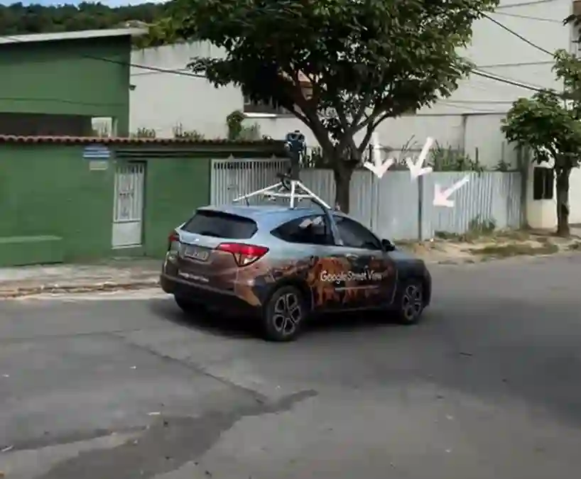 Picture of a Google Car spotted in Duque de Caxias, Rio de Janeiro, Brazil on February 16, 2025.