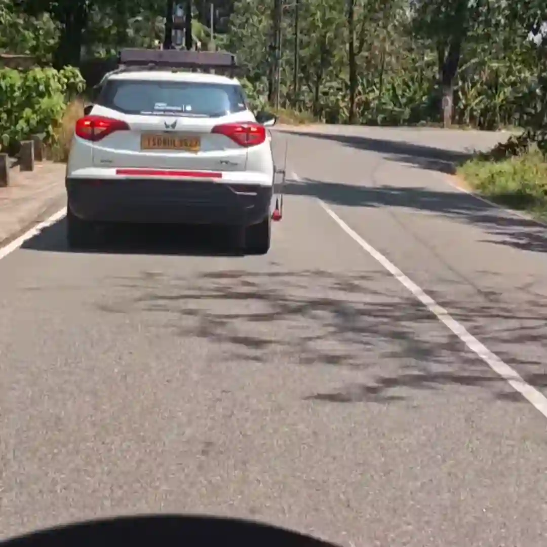 Picture of a Apple Car spotted in Kerala, India on February 13, 2025.