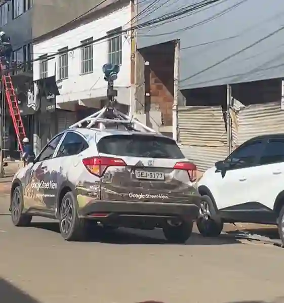 Picture of a Google Car spotted in Gandu, Bahia, Brazil on February 18, 2025.