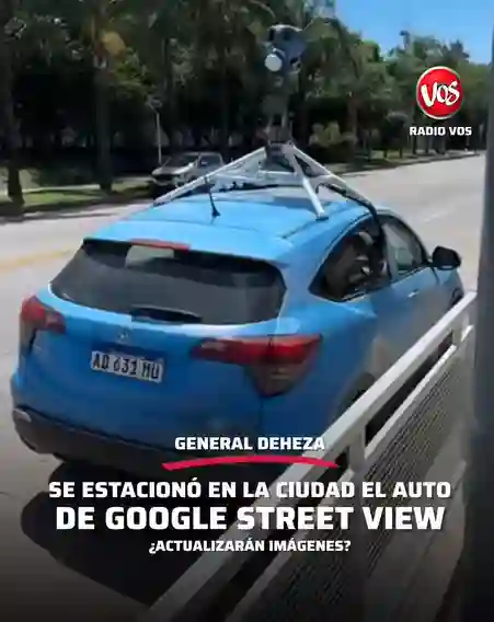 Picture of a Google Car spotted in General Deheza, Córdoba Province, Argentina on February 18, 2025.