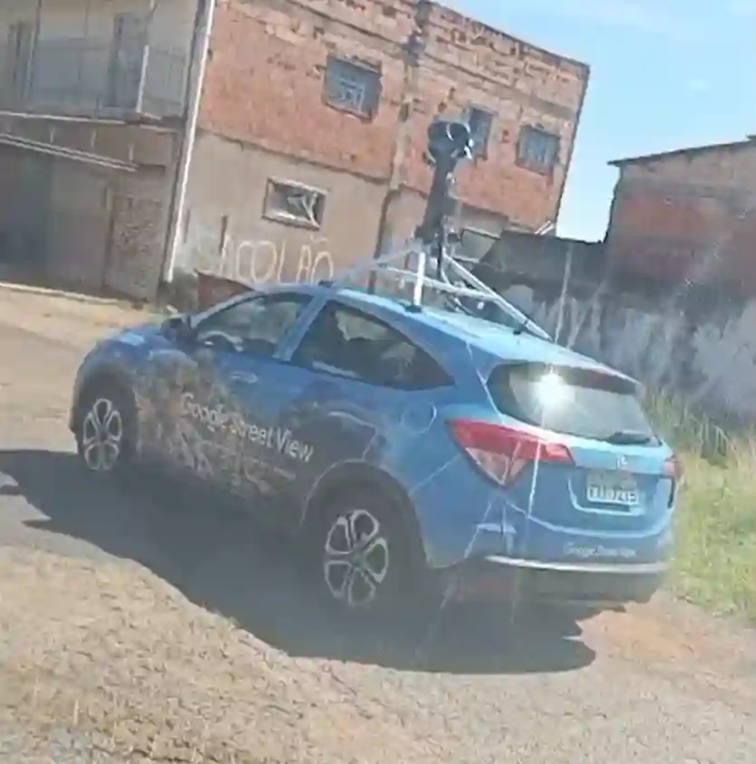Picture of a Google Car spotted in Valparaíso de Goiás, Goiás, Brazil on February 19, 2025.