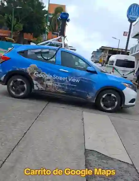 Picture of a Google Car spotted in Palenque, Chiapas, Mexico on February 20, 2025.