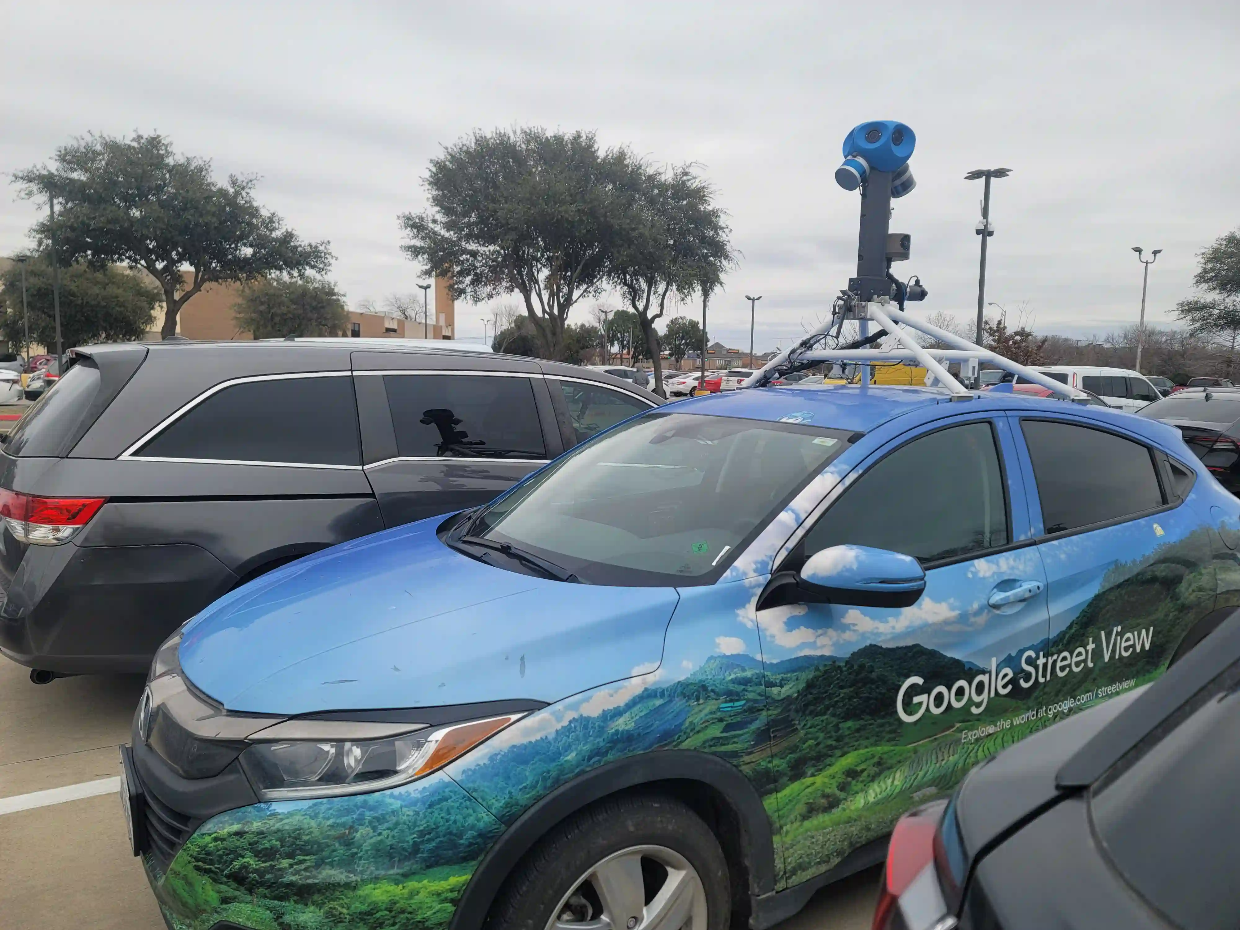 Picture of a Google Car spotted in Richardson, Texas, United States on February 21, 2025.