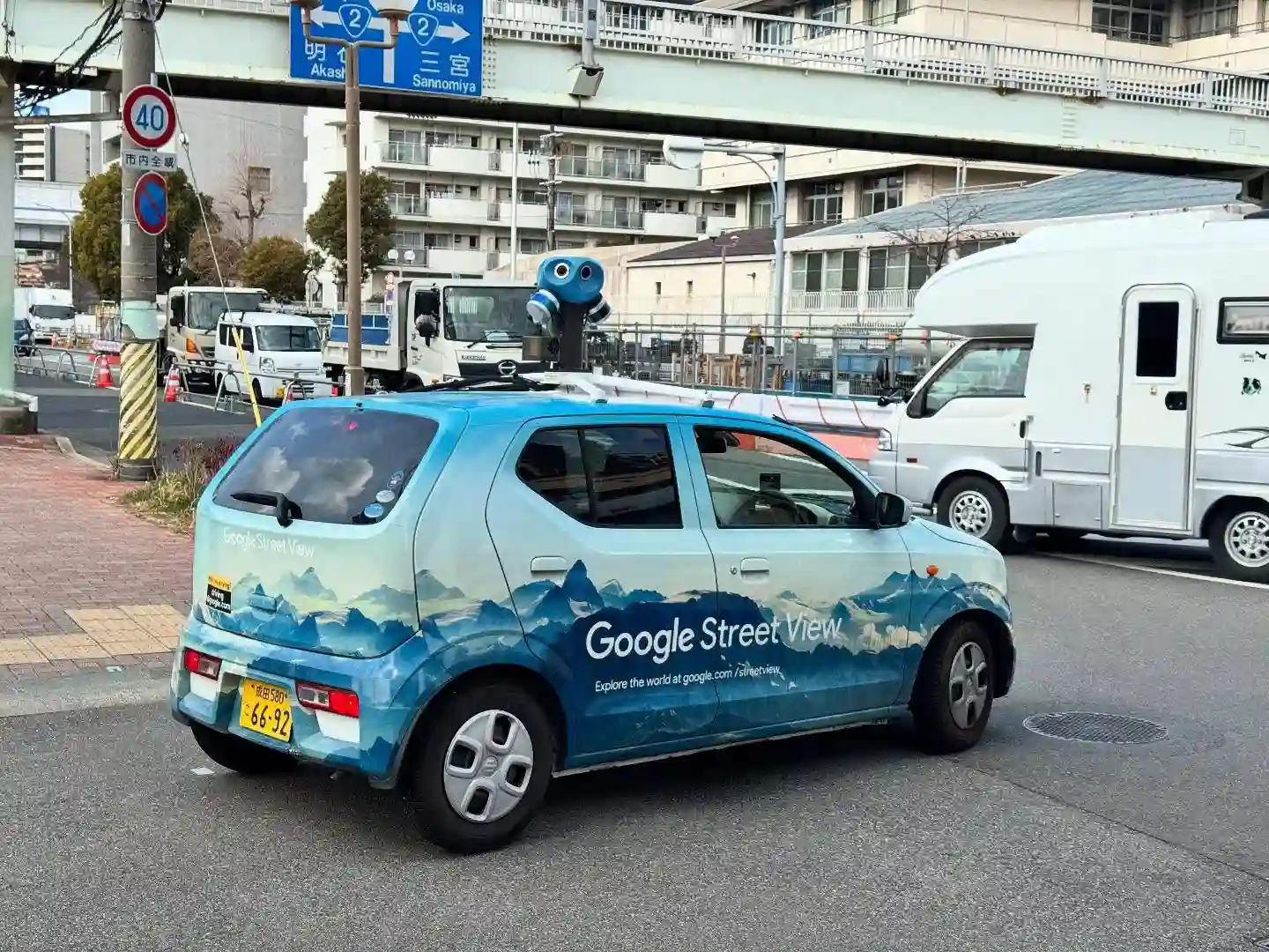 Picture of a Google Car spotted in Kobe, Hyogo, Japan on February 22, 2025.