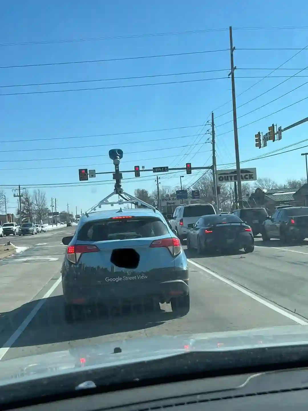 Picture of a Google Car spotted in Tulsa, Oklahoma, United States on February 22, 2025.