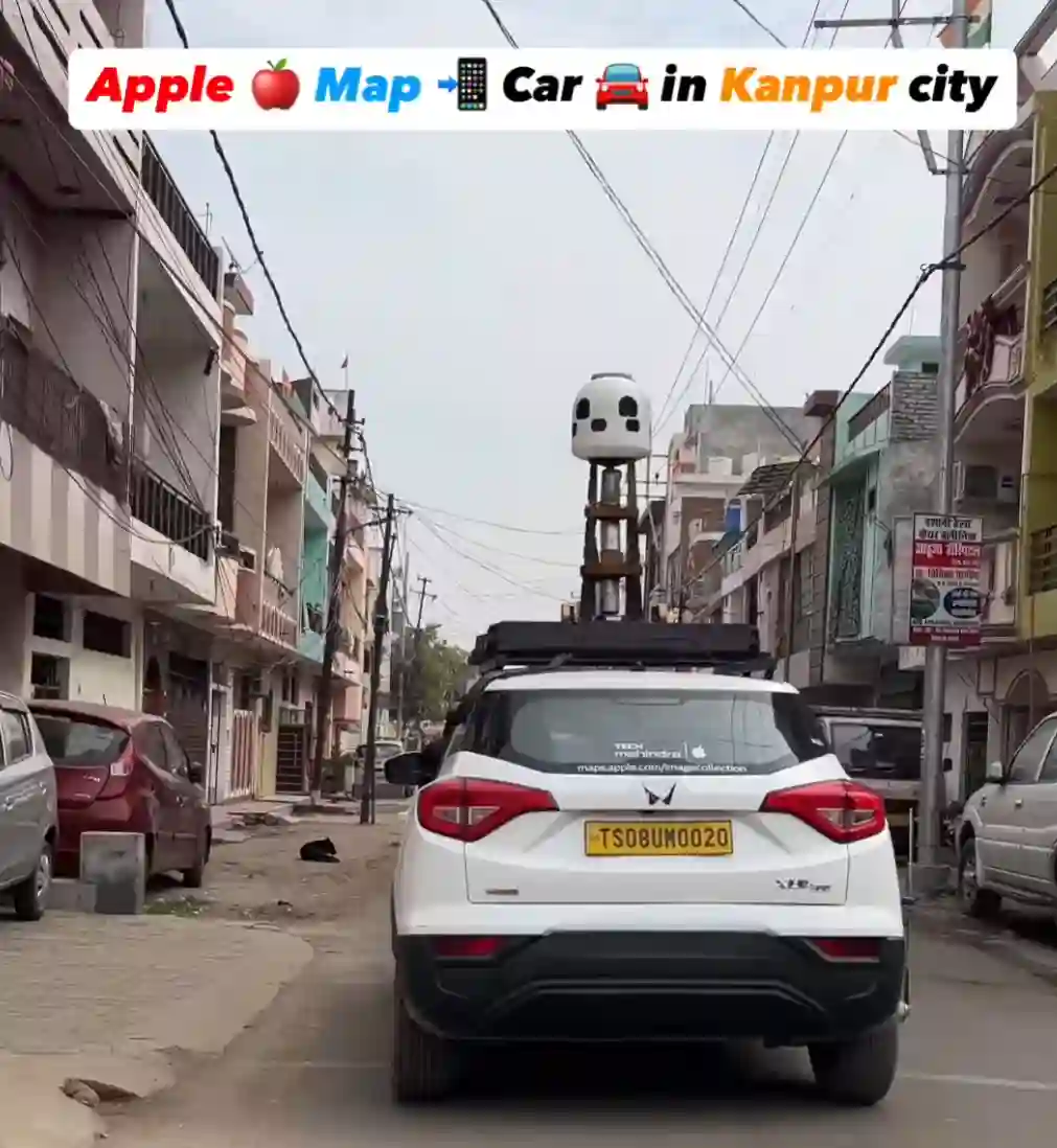 Picture of a Apple Car spotted in Kanpur, Uttar Pradesh, India on February 18, 2025.