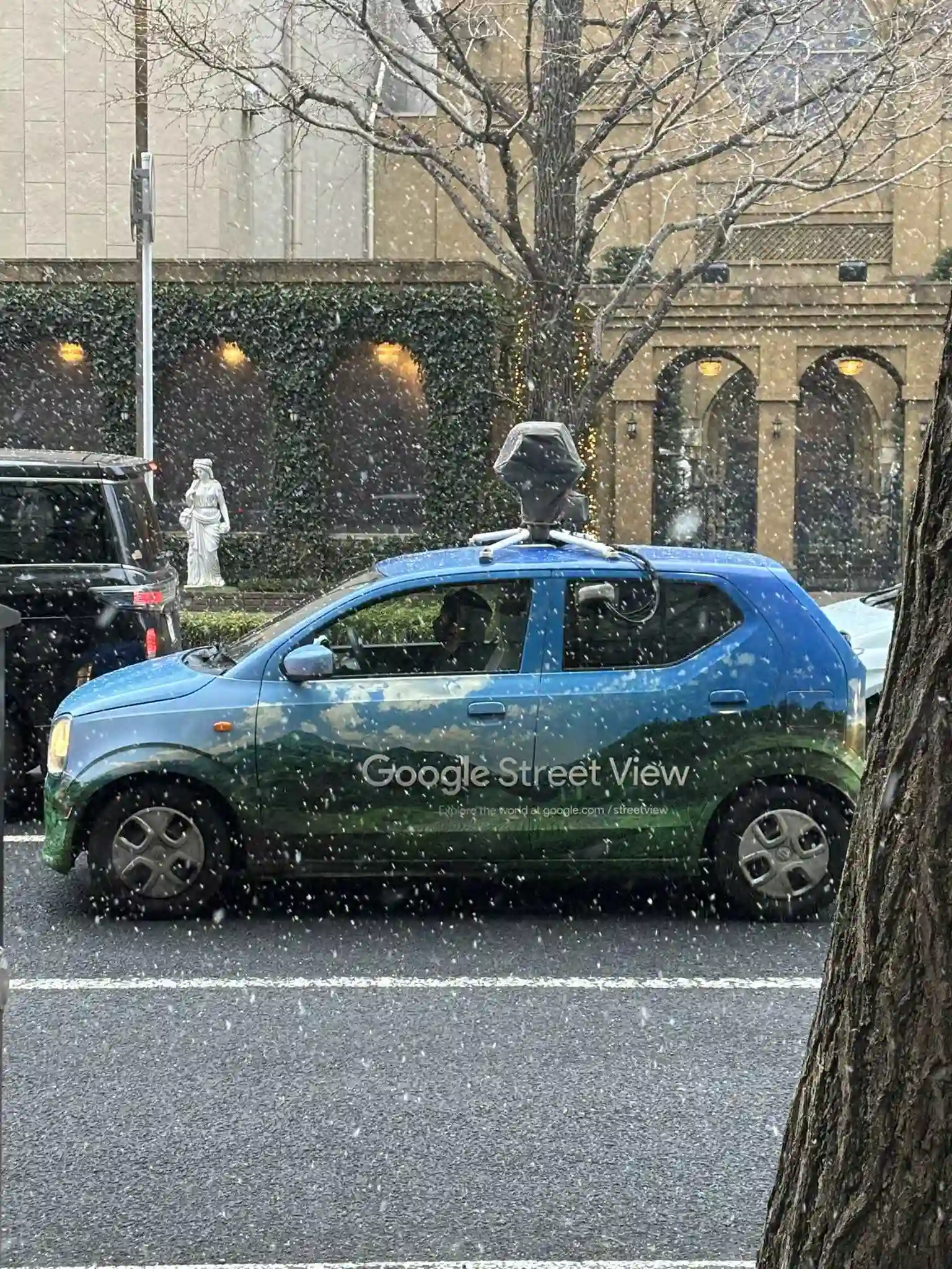 Picture of a Google Car spotted in Japan on February 23, 2025.