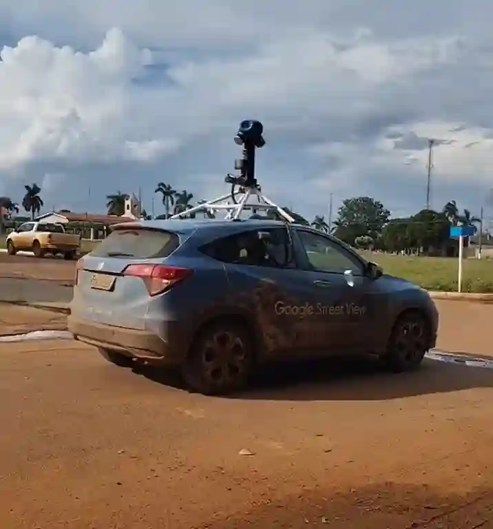 Picture of a Google Car spotted in Santo Antônio do Leste, Mato Grosso, Brazil on February 25, 2025.