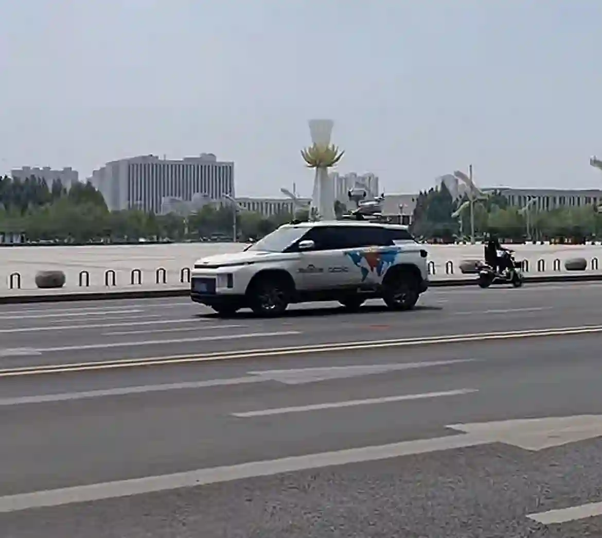 Picture of a Baidu Car spotted in Renqiu, Hebei, China on May 8, 2024.