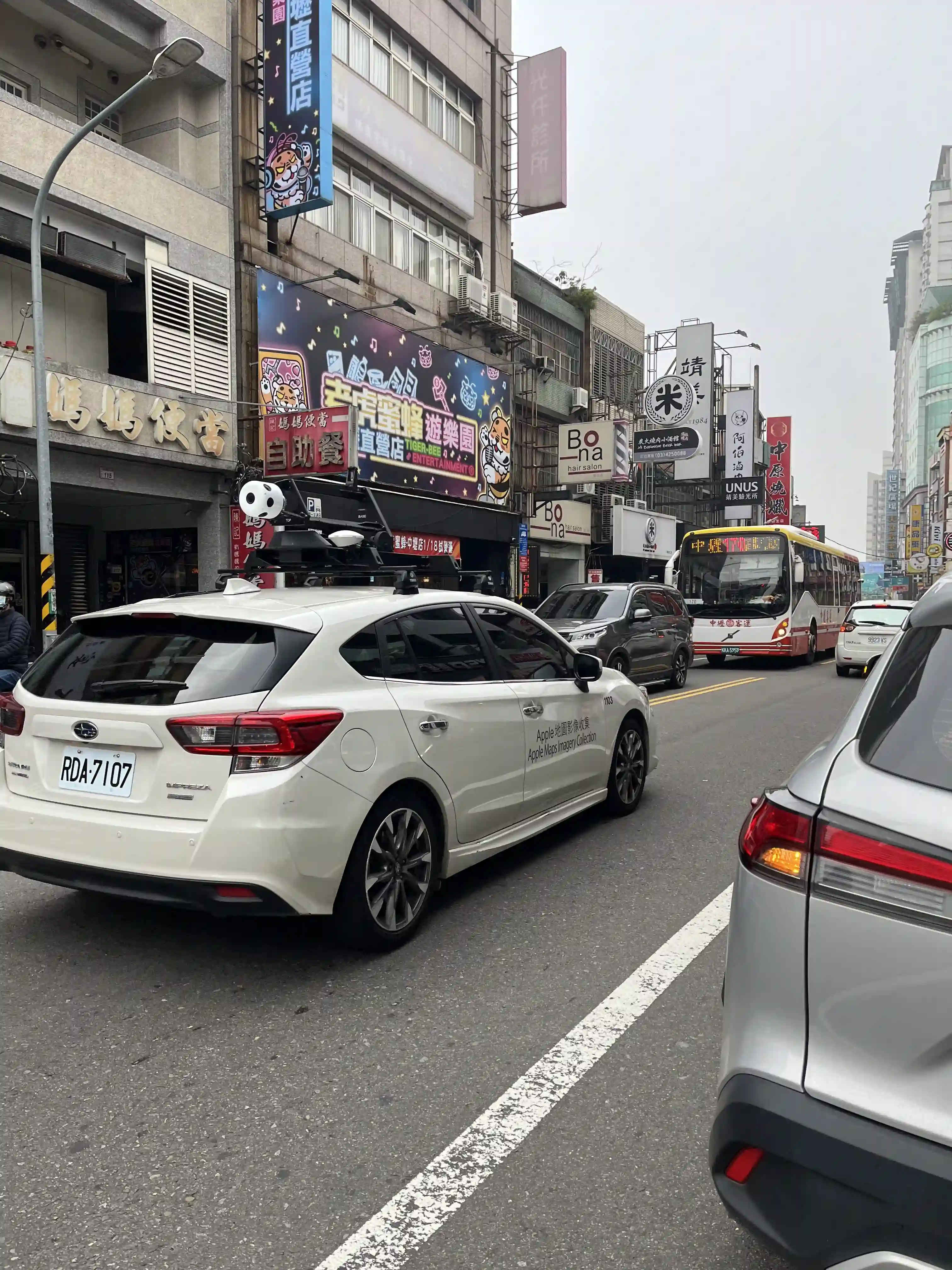 Picture of a Apple Car spotted in Zhongli District, Taoyuan City, Taiwan on February 27, 2025.