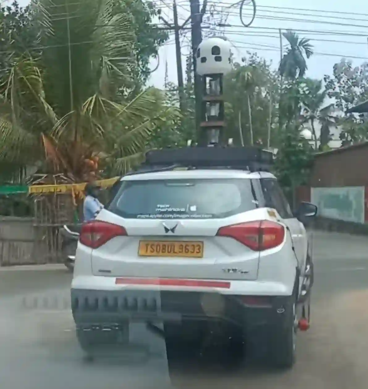 Picture of a Apple Car spotted in Alappuzha, Kerala, India on February 23, 2025.