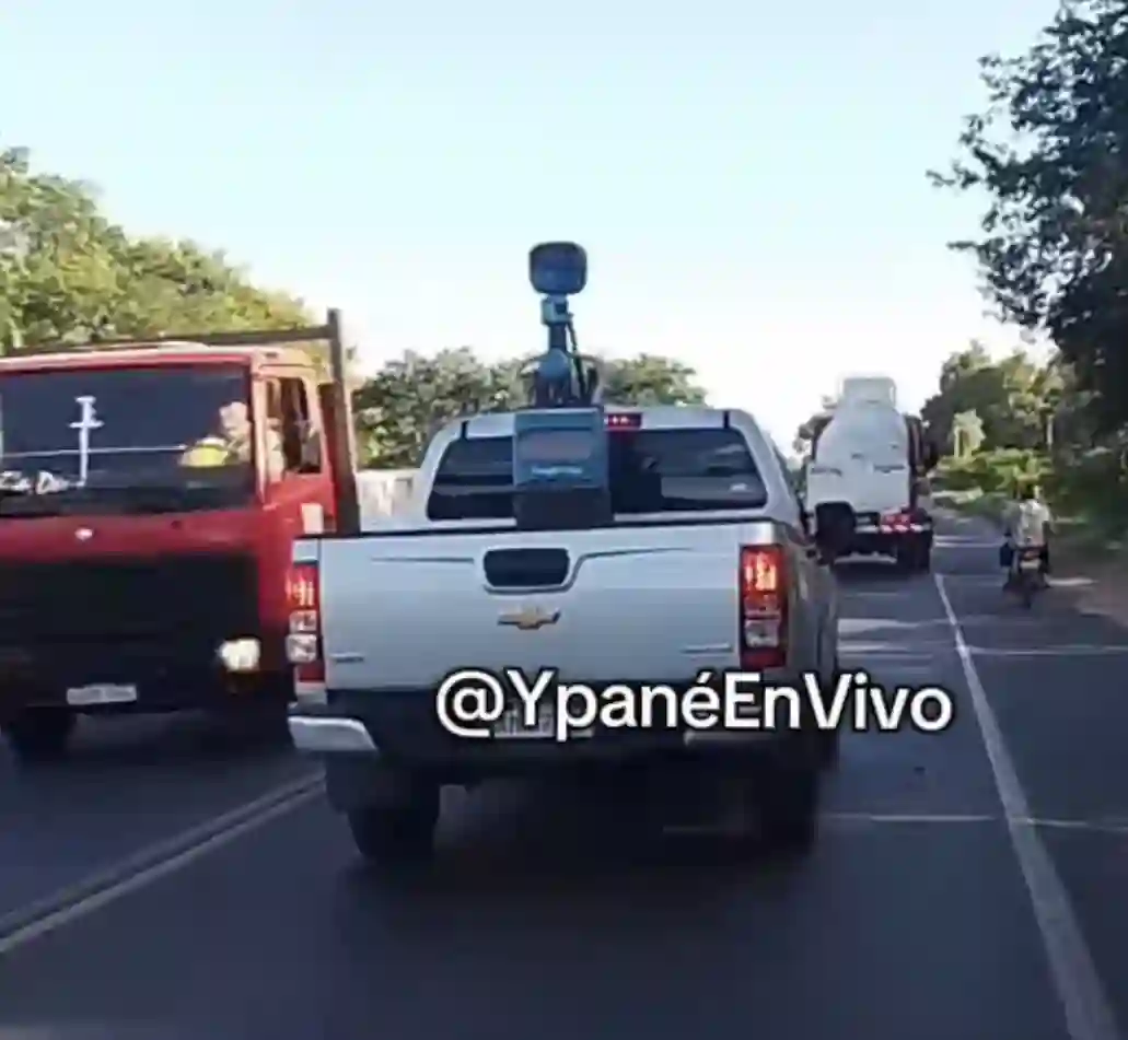 Picture of a Google Car spotted in Ypané, Central Department, Paraguay on February 25, 2025.