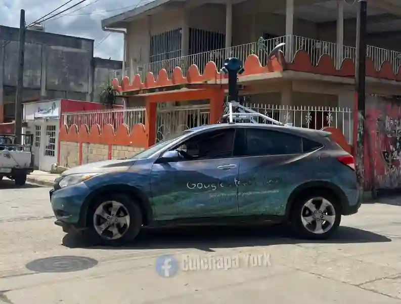 Picture of a Google Car spotted in Cuichapa, Veracruz, Mexico on February 28, 2025.