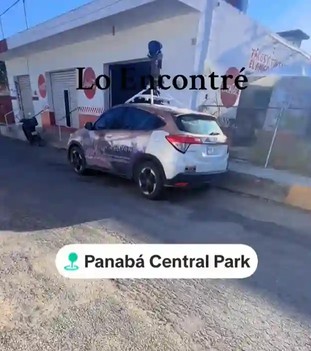 Picture of a Google Car spotted in Panabá, Yucatan, Mexico on March 5, 2025.