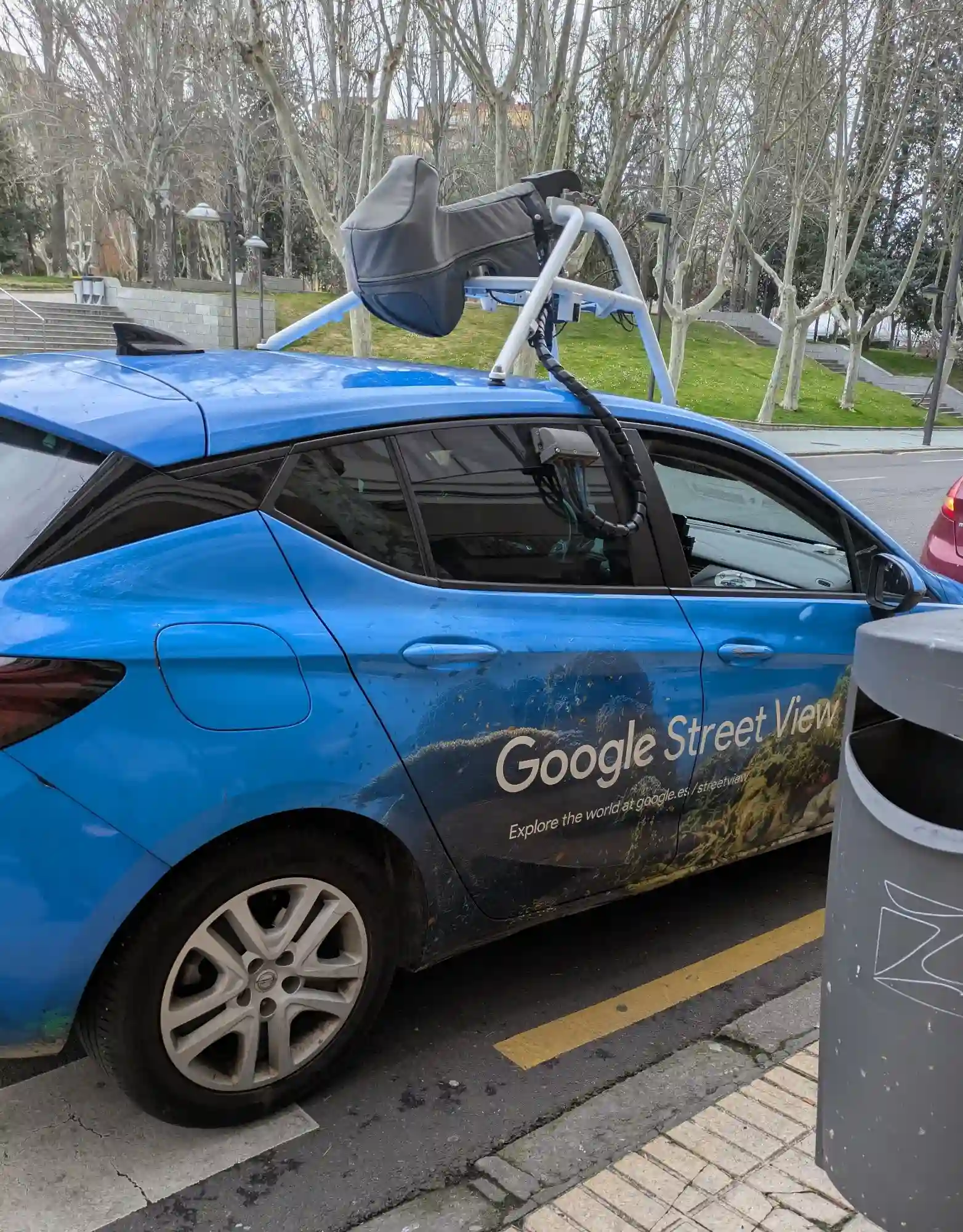Picture of a Google Car spotted in Spain on February 27, 2025.