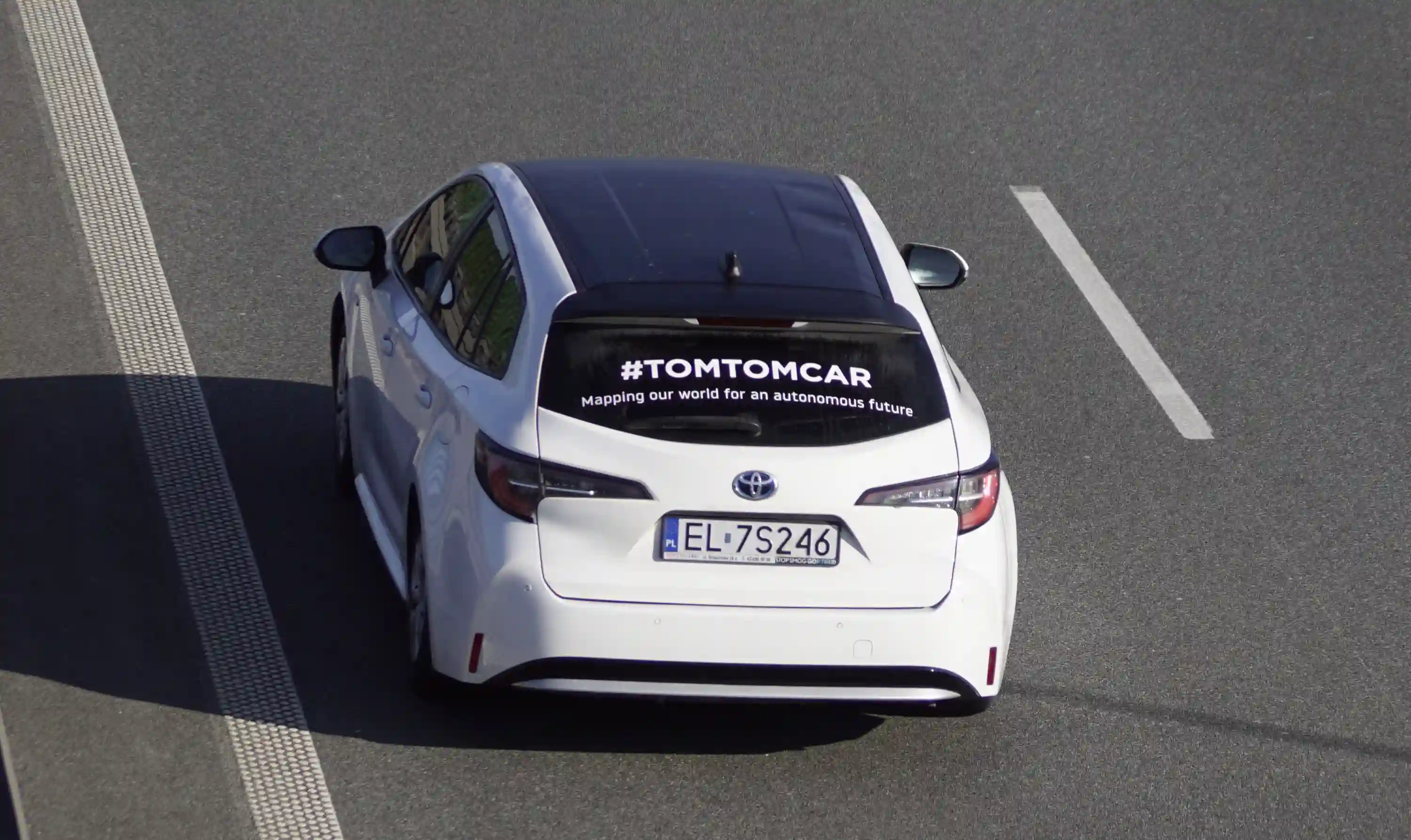 Picture of a TomTom Car spotted in Poznań, Greater Poland Voivodeship, Poland on March 6, 2025.