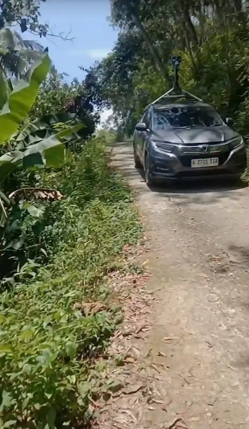 Picture of a Google Car spotted in Kebumen, Central Java, Indonesia on March 5, 2025.