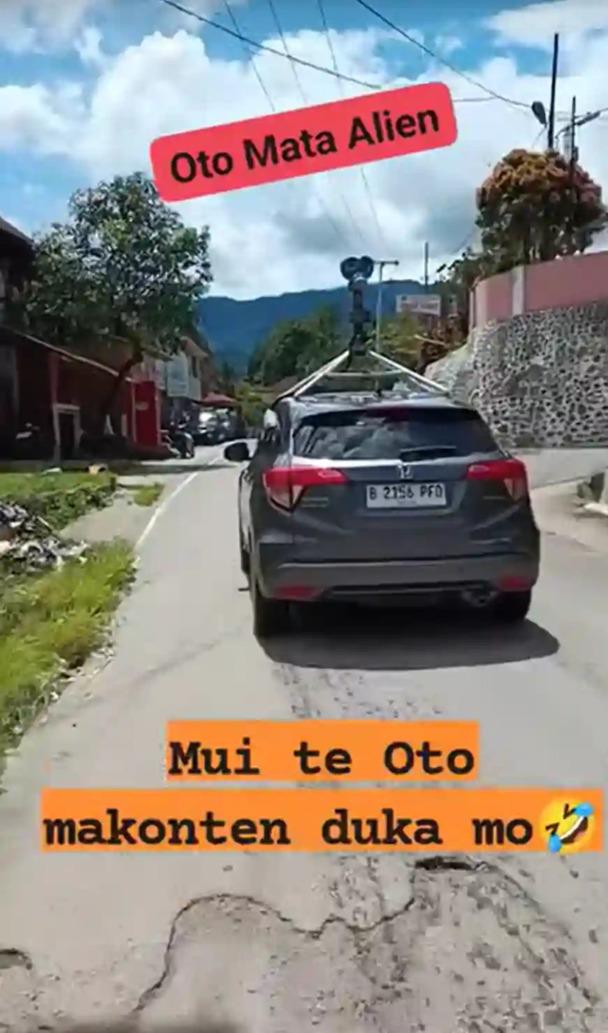 Picture of a Google Car spotted in South Sulawesi, Indonesia on March 5, 2025.