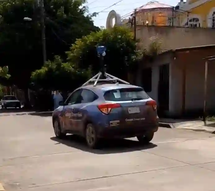 Picture of a Google Car spotted in Veracruz, Mexico on March 5, 2025.