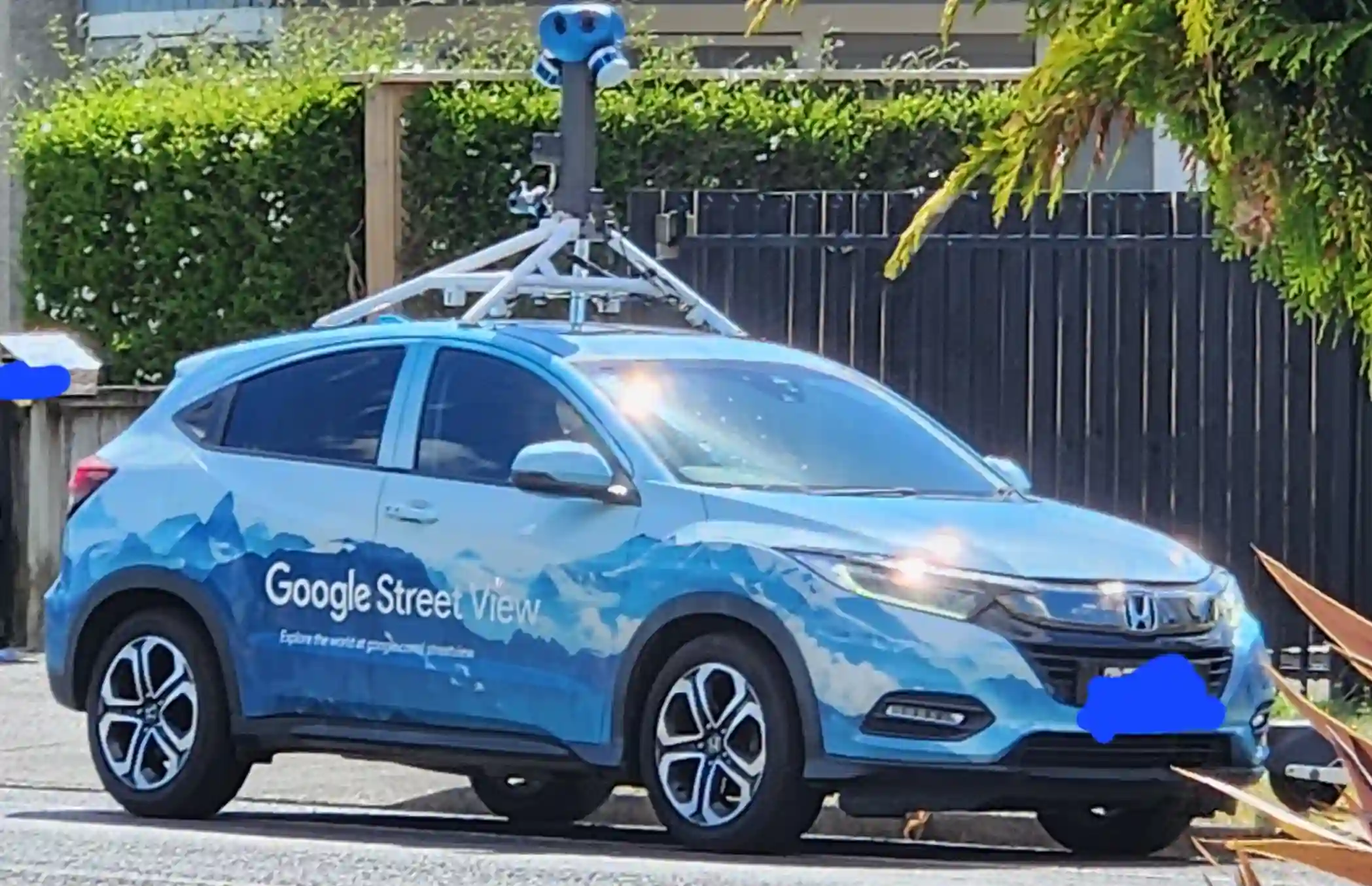 Picture of a Google Car spotted in Hamilton, Waikato, New Zealand on March 11, 2025.