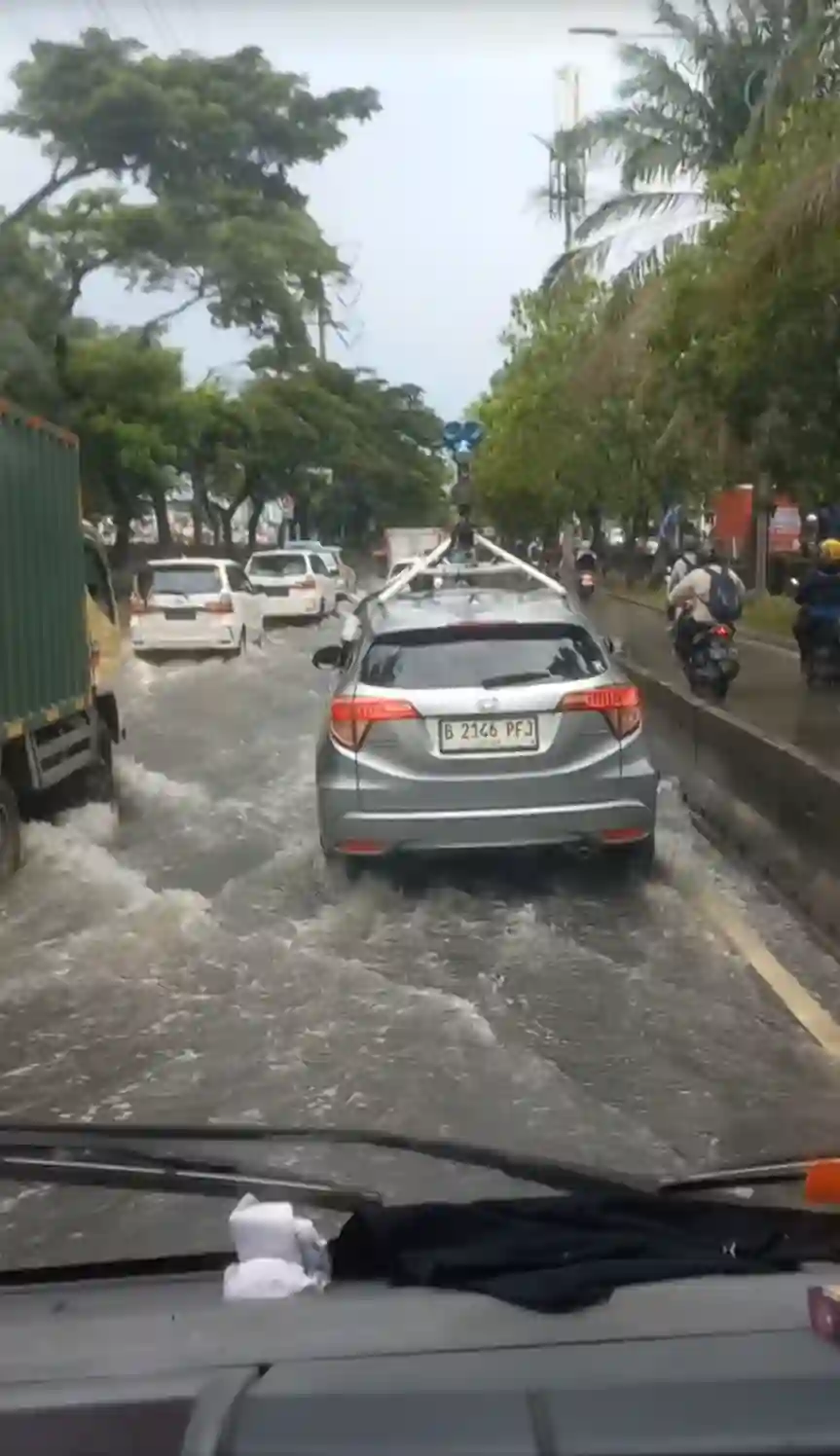 Picture of a Google Car spotted in Jakarta, Indonesia on March 9, 2025.