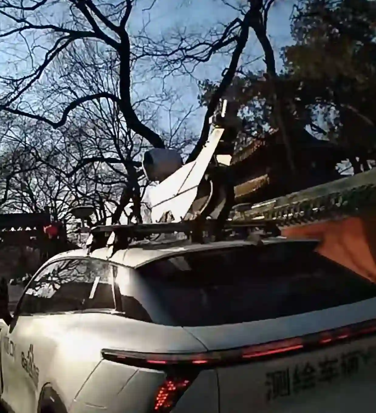 Picture of a Baidu Car spotted in Beijing, China on February 26, 2025.