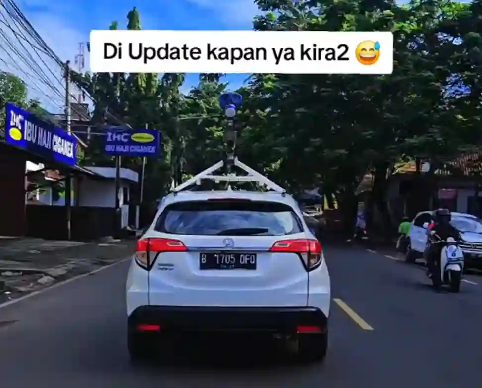 Picture of a Google Car spotted in Purwakarta, West Java, Indonesia on March 11, 2025.