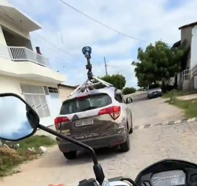 Picture of a Google Car spotted in Condado, Paraíba, Brazil on March 12, 2025.