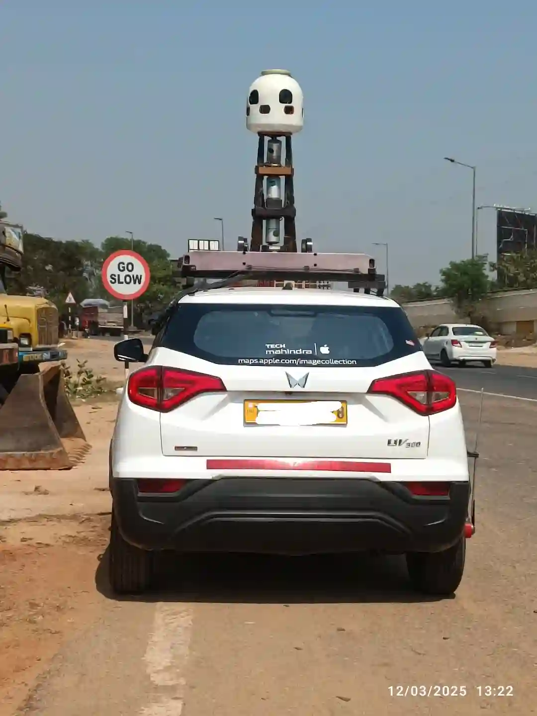 Picture of a Apple Car spotted in Bhubaneswar, Odisha, India on March 12, 2025.