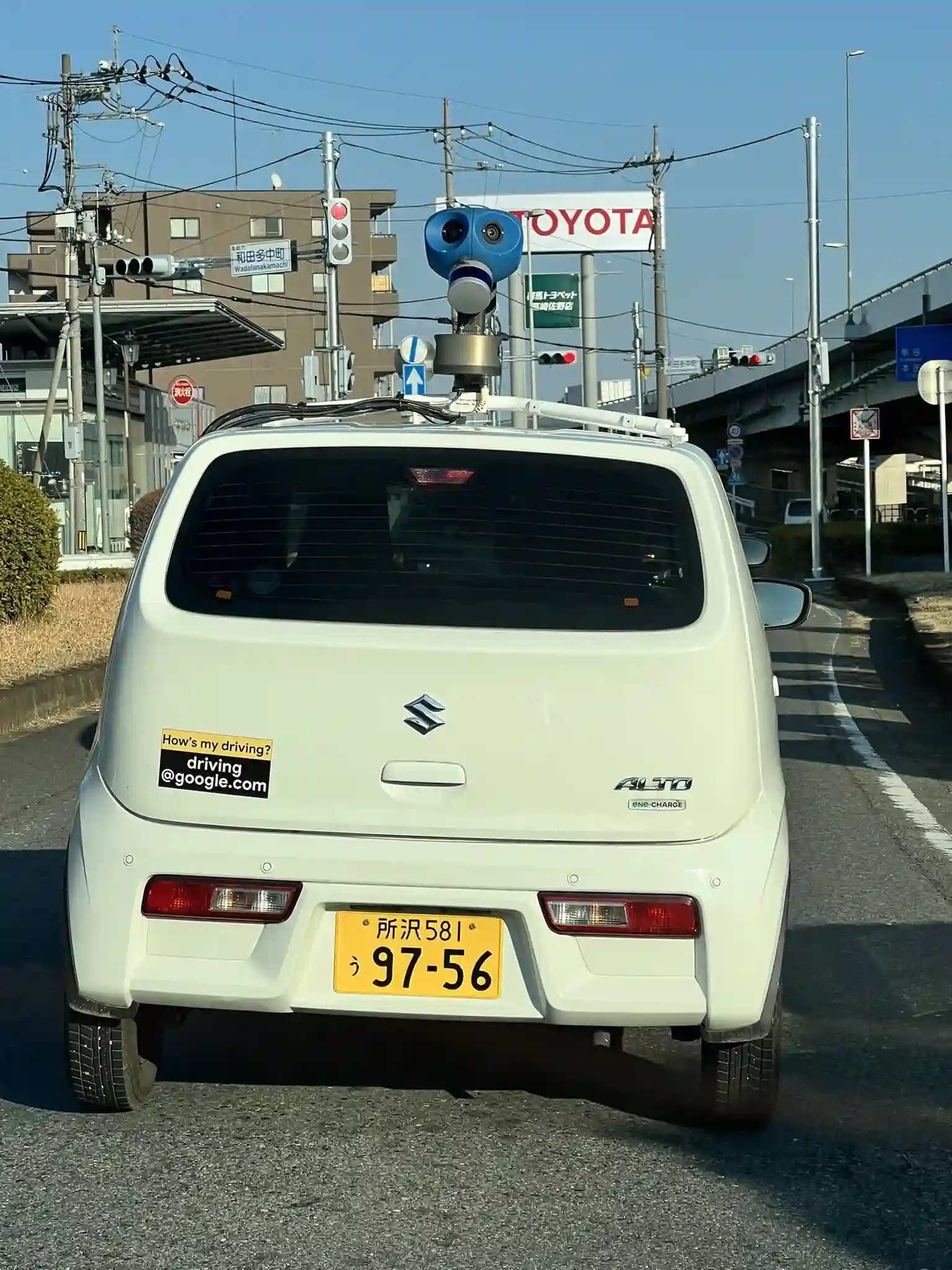 Picture of a Google Car spotted in Takasaki City, Gunma Prefecture, Japan on March 12, 2025.