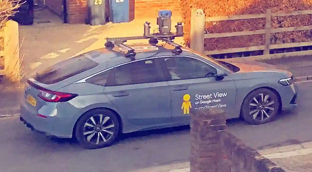Picture of a Google Car spotted in High Wycombe, England, United Kingdom on March 15, 2025.