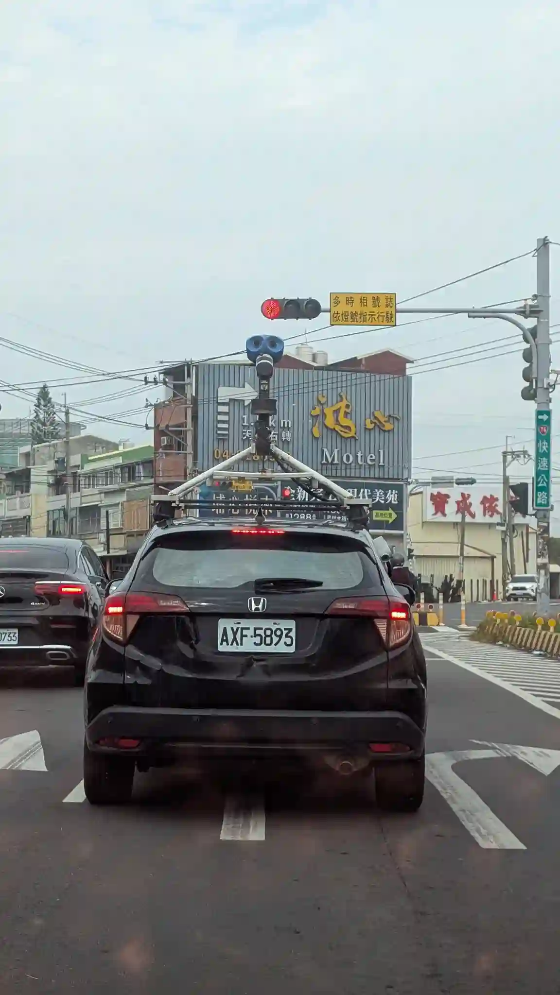 Picture of a Google Car spotted in Puxin, Changhua County, Taiwan on March 14, 2025.