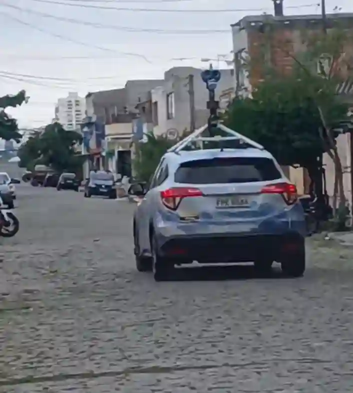 Picture of a Google Car spotted in Suzano, São Paulo, Brazil on March 17, 2025.