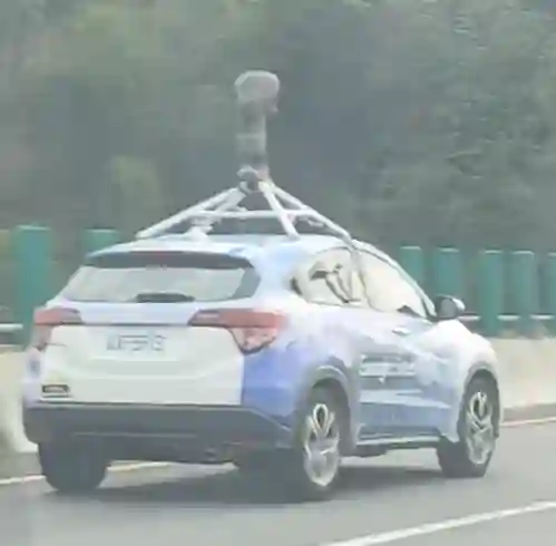 Picture of a Google Car spotted in Taiwan on March 20, 2025.