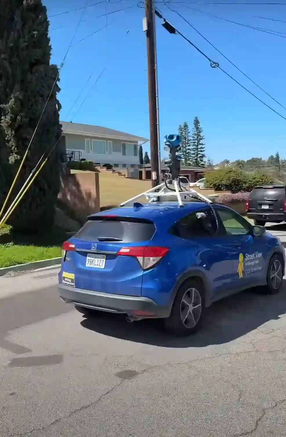 Picture of a Google Car spotted in San Diego, California, United States on March 20, 2025.