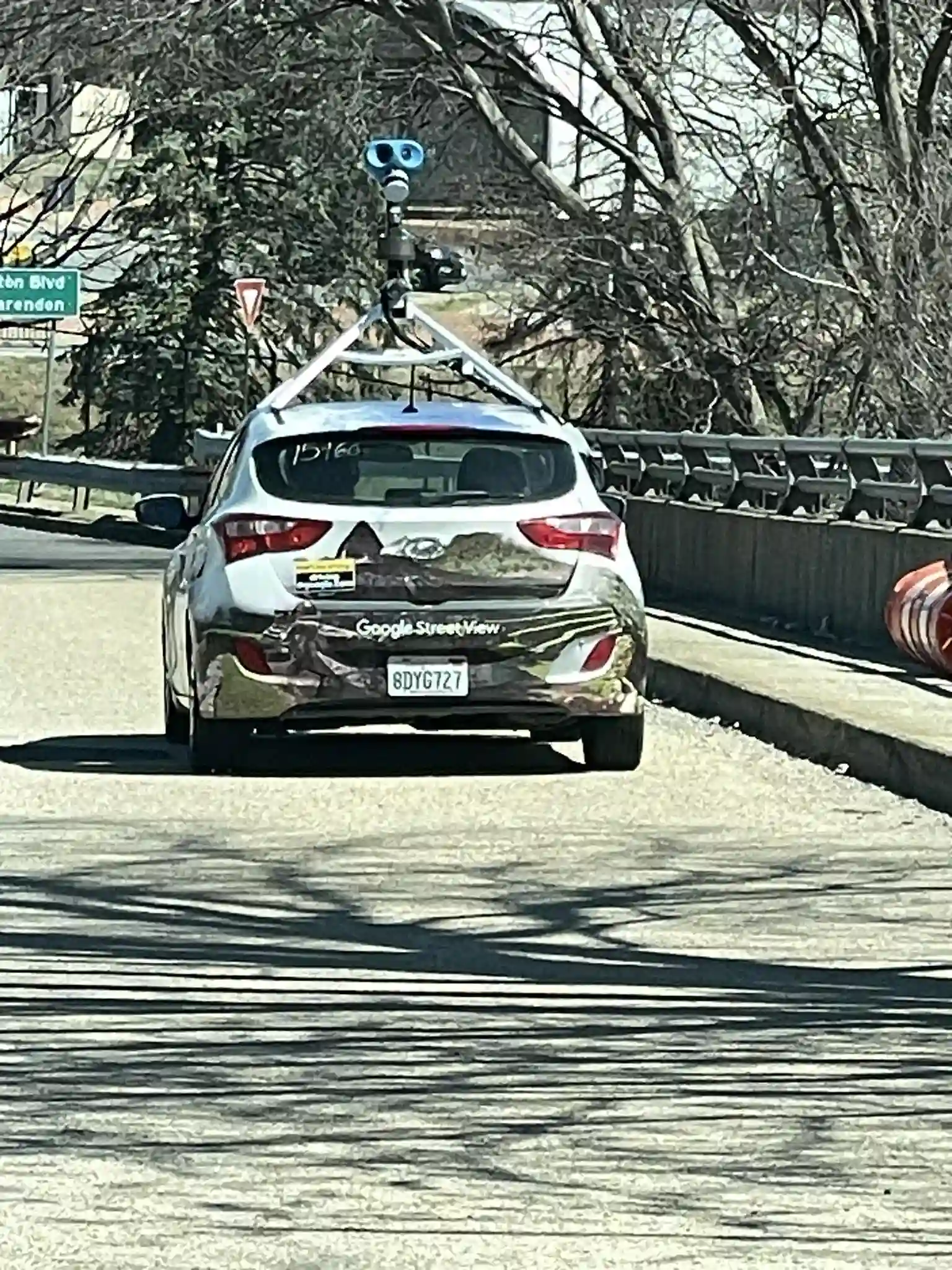 Picture of a Google Car spotted in Arlington, Virginia, United States on March 21, 2025.