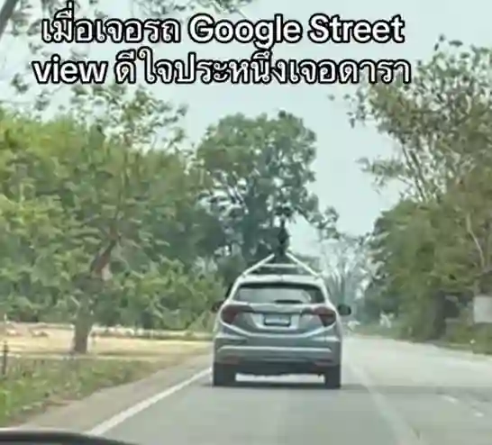 Picture of a Google Car spotted in Mukdahan, Thailand on March 22, 2025.