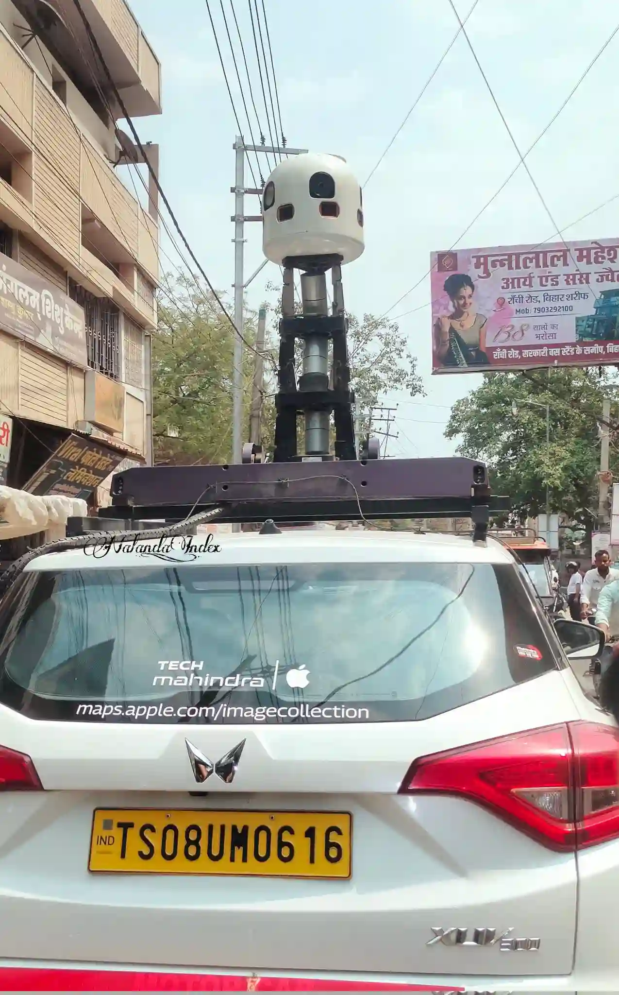 Picture of a Apple Car spotted in Bihar Sharif, Bihar, India on March 21, 2025.