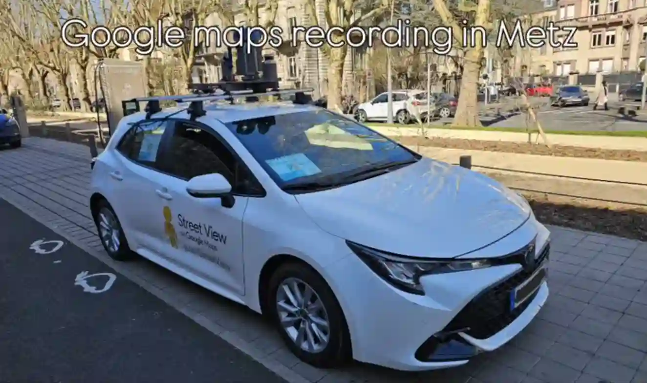 Picture of a Google Car spotted in Metz, Grand Est, France on March 20, 2025.