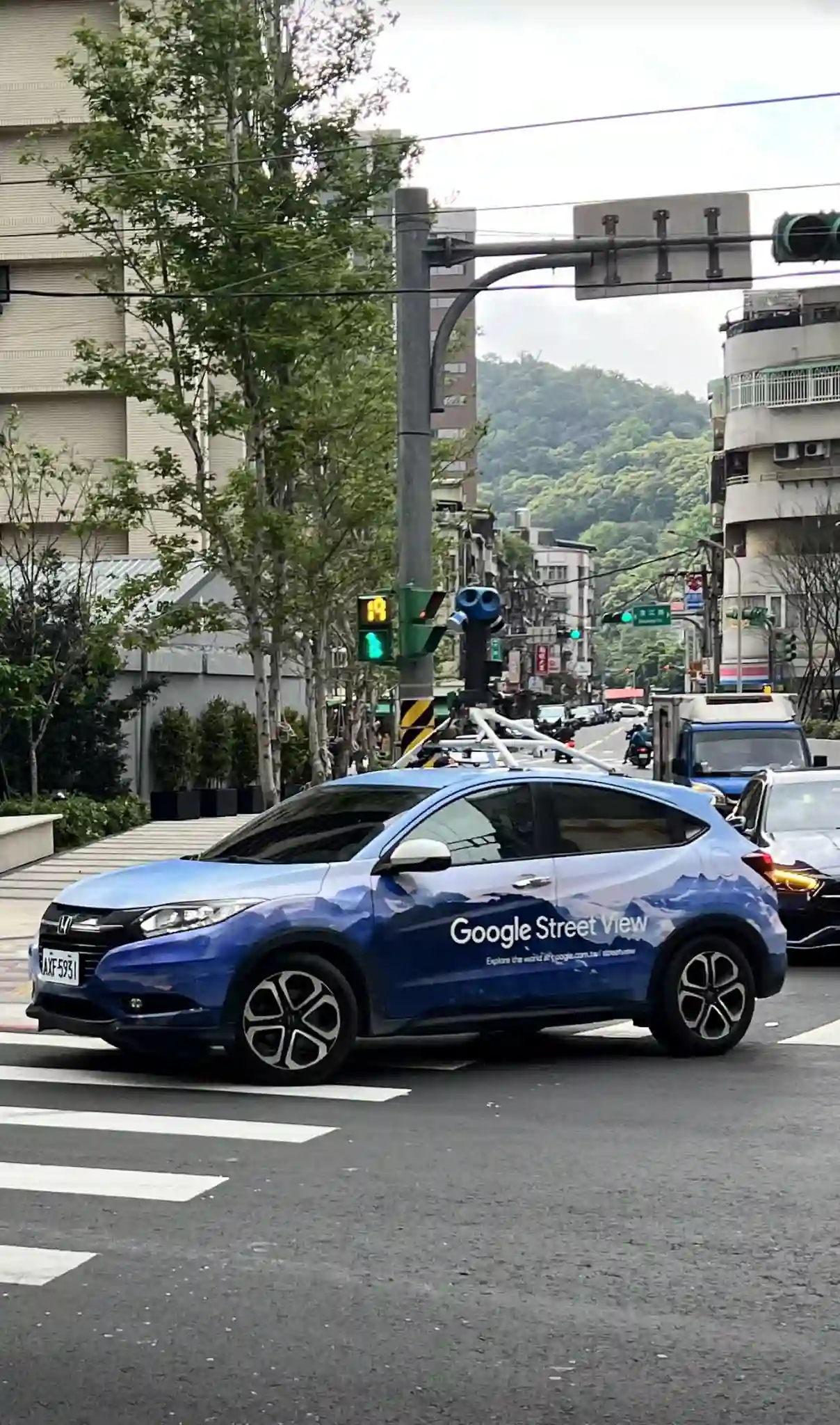 Picture of a Google Car spotted in Taipei, Taipei City, Taiwan on March 19, 2025.
