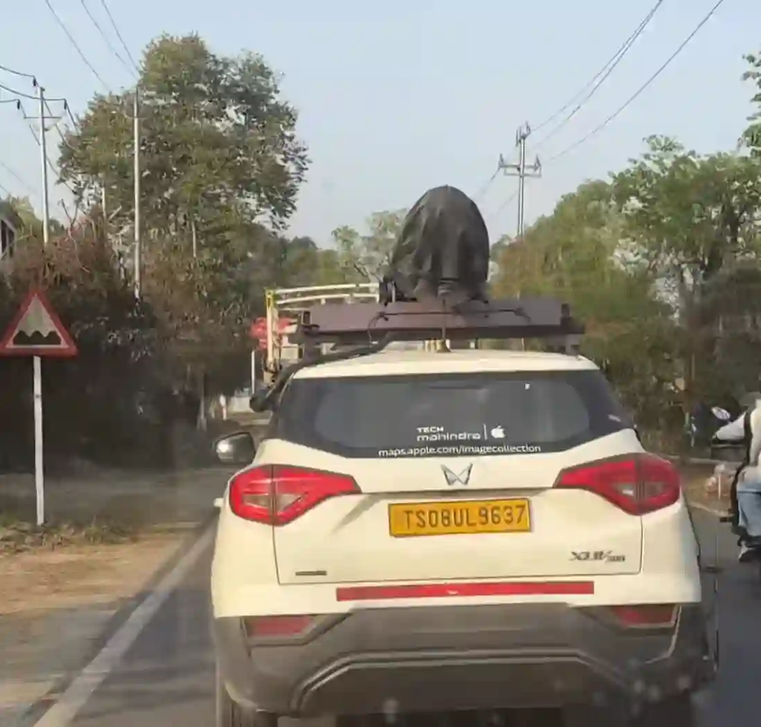 Picture of a Apple Car spotted in Kokrajhar, Assam, India on March 7, 2025.