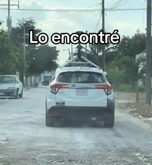 Picture of a Google Car spotted in Yucatán, Mexico on March 24, 2025.