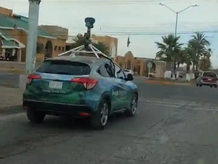 Picture of a Google Car spotted in Ojinaga, Chihuahua, Mexico on March 26, 2025.