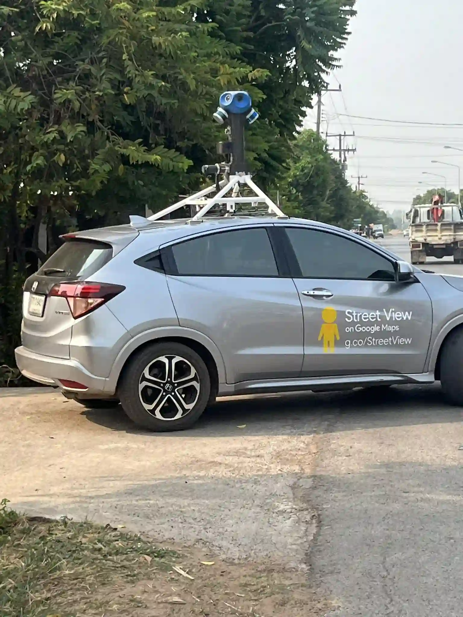 Picture of a Google Car spotted in Pho Thong, Roi Et, Thailand on March 26, 2025.